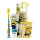 Despicable Me Minions Kids Toothbrush Set - Soft-Bristle Toothbrush with Protective Cap, Mint-Flavoured Toothpaste, and Multi-Purpose Beaker | Travel-Friendly Oral Care Kit for Children Ages 3+