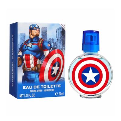 Marvel Captain America Eau de Toilette Natural Perfume Spray, Vegan and Dermatologically tested EDT fragrance Spray for Kids, 30ml