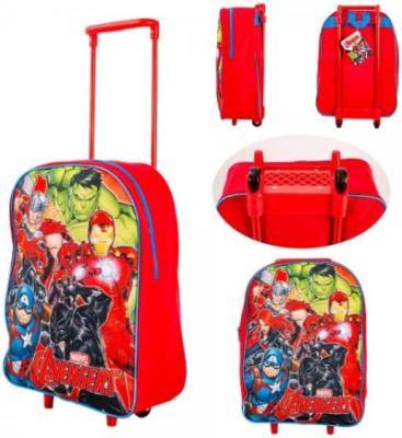 Marvel Avengers Kids Foldable Trolley Backpack - Ideal for Travel, Holidays & School Trips