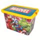 Marvel Avengers Kids Storage Box 7L – BPA-Free Plastic Toy Storage Box with Click Lock Lid, Lightweight & Durable