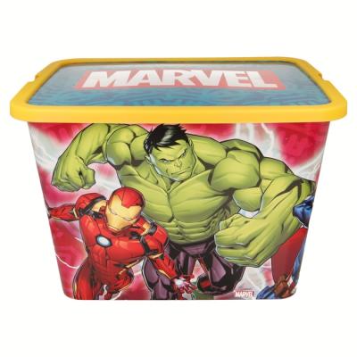 Marvel Avengers Kids Storage Boxes 23L – BPA-Free Plastic – Keeps Kids Rooms Tidy, 39 x 29 x 27 cm (Large)