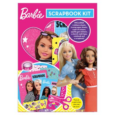 Barbie Alligator Scrapbook Kit, Scrapbook Accessories, Scrap Books for Children, Gifts, Kids Craft Set, Craft Kits for Kids