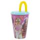 Barbie Kids Tumbler 430ml with Straw & Lid, BPA-Free, Spill-Proof, Lightweight & Fun for School or Travel