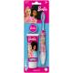 Barbie Kids Toothbrush Travel Set – Includes Strawberry-Flavoured Toothpaste & Soft-Bristle Toothbrush with Suction Cup & Protective Cap | Travel-Friendly Oral Care Kit for Children Ages 3+