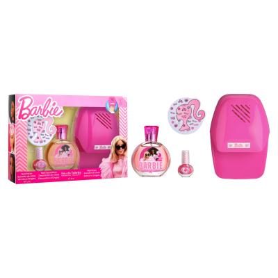 Barbie Gift Set for Girls - Eau de Toilette 50 ml with Manicure Kit, Includes Nail Polish, Nail Stickers & Nail Dryer