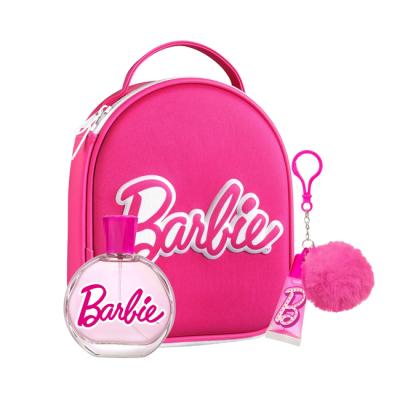Barbie Perfume Gift Set for Kids – Natural Eau de Toilette (100ml), 3D Zip Case & Lip Gloss – Vegan & Dermatologically Tested