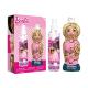 Barbie Scent Gift Set, Includes Natural Eau de Cologne Body Spray (200 ml) and 2 in 1 Shower Gel and Shampoo (400ml)
