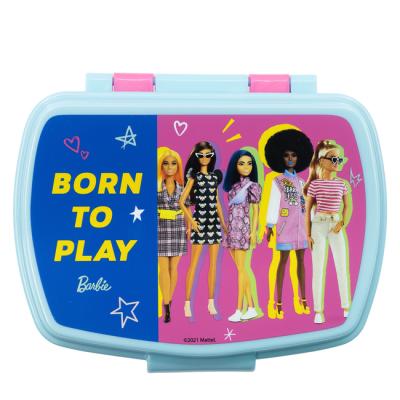 Barbie Kids Sandwich Lunch Box – BPA-Free & Durable with Secure Lid – Ideal for School, Snacks & Picnics