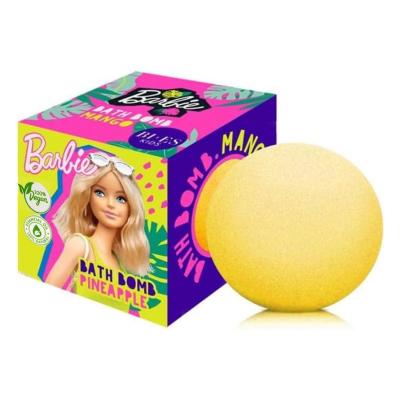 Barbie Mango & Pineapple Flavoured Kids Bath Bomb | Vegan & 100% Natural - 165 grams