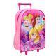 Disney Princess Kids Foldable Trolley Backpack - Lightweight Luggage Cabin Bag Ideal for Travel, Holidays & School Trips
