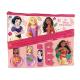 Disney Princess Kids Makeup Bag, Includes Water Soluble Pink and Purple Nail Polish, Hydrating Lip Balm, Finger Separator and Nail File - Safe, Fun, Travel Friendly and Best Gift for Girls Aged 3+