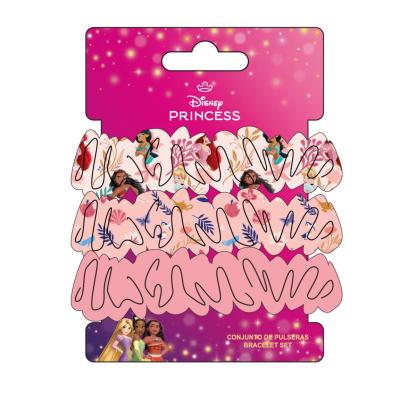 Disney Princess Hair Scrunchies – 3-Pieces hair elastic tie for Kids, Girls & Women | No Breakage, Frizz Prevention & Cozy Hold for Ponytail | Perfect Hair Accessories for All Hair