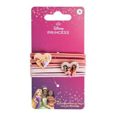 Disney Princess Hair Elastics Bands–8-Pieces hair tie for Kids, Girls & Women | No Breakage, High Elasticity & Cozy Hold for Ponytail, Bun & Wedding Hairstyle | Hair Accessories for All Hair