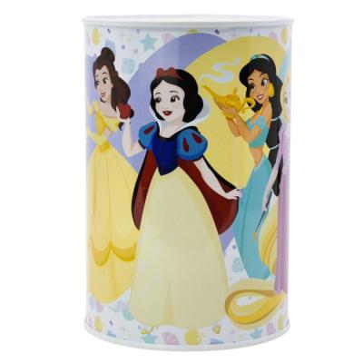 Disney Princess Metal Piggy Bank for Kids – Durable Coin & Cash Money Box, Official Licensed Savings Tin for Children’s Room Décor