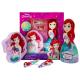 Disney Princess Ariel The Little Mermaid Kids Bath Time Gift Set – 3D Mermaid Bottle 2-in-1 Hair & Body Wash, Hair Clips, Soft Bath Sponge – Fun & Magical Bath Essentials for Girls