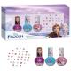 Disney Frozen Nail Art Set for Girls - Complete Nail Decoration Kit with 3 Nail Polishes, Nail Stickers, - Best Gift for Kids Aged 3+