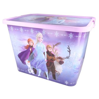 Disney Frozen Kids Storage Boxes 23L – BPA-Free Plastic – Keeps Kids Rooms Tidy, 39 x 29 x 27 cm (Large)