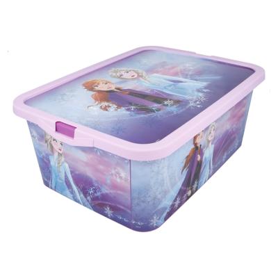 Disney Frozen Kids Storage Boxes 13L – BPA-Free Plastic – Keeps Kids Rooms Tidy, 39 x 29 x 15 cm (Medium)