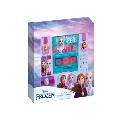 Disney Frozen Kids Beauty Gift Set for Girls – Lip Balms, Nail Polishes, Nail File, Hair Ties, Cute Nail Stickers, and Lip Gloss with Brush – Fun and Creative Beauty Essentials for Kids