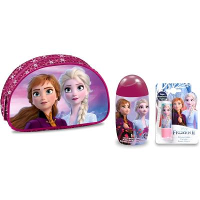 Disney Frozen Kids Toiletry Bag Gift Set – Includes 2-in-1 Shampoo & Bubble Bath and Lip Balm – Kids Travel Essentials