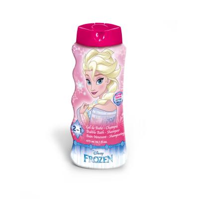 Disney Frozen 2-in-1 Kids Bubble Bath & Shampoo – Gentle, Paraben-Free Wash with Vitamin E & A, pH Balanced for Sensitive Skin, Lightly Scented, Ages 3+, 475ml