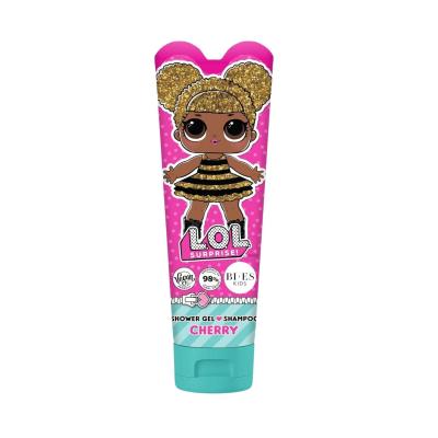 LOL Surprise 2-in-1 Shower Gel & Shampoo for Kids & Adults - Vegan, 98% Natural, Hydrating & Gentle Body Wash & Hair Cleanser with Aloe & Chamomile, Soft & Nourished Skin, Cherry Scent – 240ml