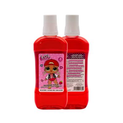 LOL Surprise Strawberry Mouthwash for Kids & Adults – Alcohol-Free, Sugar-Free, with Sodium Fluoride for Cavity Protection, Fresh Breath & Gentle Daily Care, Age 6+, 500ml