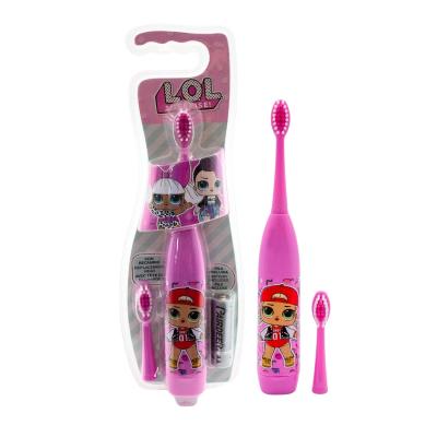 LOL Surprise Battery Powered Toothbrush for Kids – Soft Zig-Zag Bristles, Extra Replacement Head & Battery Included | Gentle, Effective, and Fun Oral Care for Children Ages 3+