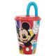 Disney Mickey Mouse Kids Tumbler 430ml with Straw & Lid, BPA-Free, Spill-Proof, Lightweight & Fun for School or Travel