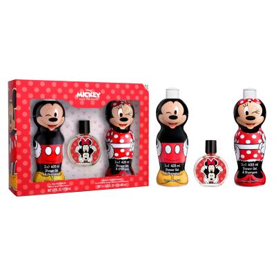 Disney Mickey & Minnie Mouse Bath Gift Set for Kids – Includes Eau de Toilette (50 ml), 2D 2-in-1 Shower Gel & Shampoo (2 x 400 ml), Natural, Vegan & Dermatologically Tested – Best Gift Set for Kids