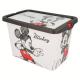 Disney Mickey Mouse Kids Storage Box 7L – BPA-Free Plastic Toy Storage Box with Click Lock Lid, Lightweight & Durable