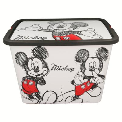 Disney Mickey Mouse Kids Storage Boxes 23L – BPA-Free Plastic – Keeps Kids Rooms Tidy, 39 x 29 x 27 cm (Large)