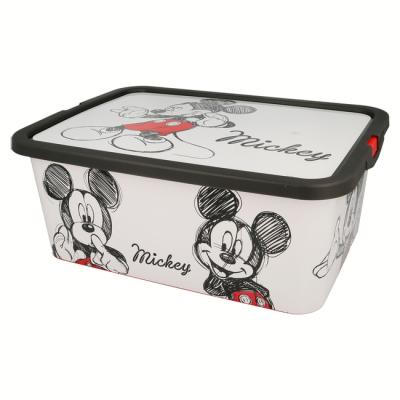 Disney Mickey Mouse Kids Storage Boxes 13L – BPA-Free Plastic – Keeps Kids Rooms Tidy, 39 x 29 x 15 cm (Medium)