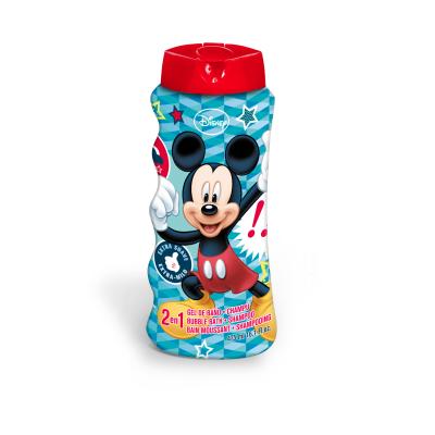 Disney Mickey Mouse 2-in-1 Kids Bubble Bath & Shampoo – Gentle, Paraben-Free Wash with Vitamin E & A, pH Balanced for Sensitive Skin, Lightly Scented, Ages 3+, 475ml