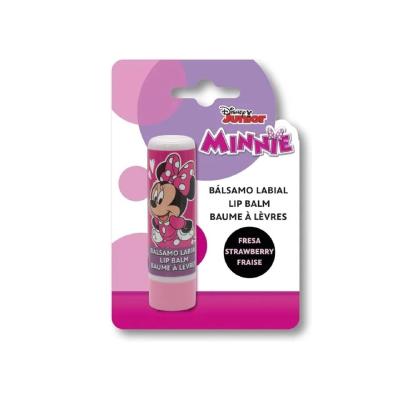 Disney Minnie Mouse Strawberry Flavour Lip Balm – Moisturizing & Hydrating Formula | Natural & Dermatologically Tested | Perfect for Kids & Adults, 4g