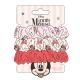 Disney Minnie Mouse Hair Scrunchies – 3-Pieces hair elastic tie for Kids, Girls & Women | No Breakage, Frizz Prevention & Cozy Hold for Ponytail | Perfect Hair Accessories for All Hair