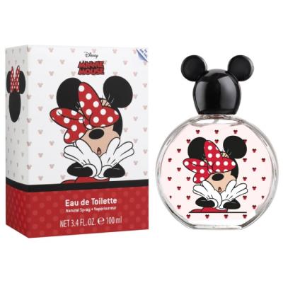 Disney Minnie Mouse Eau de Toilette Natural Perfume Spray, Vegan and Dermatologically tested EDT Spray for Kids, 100ml