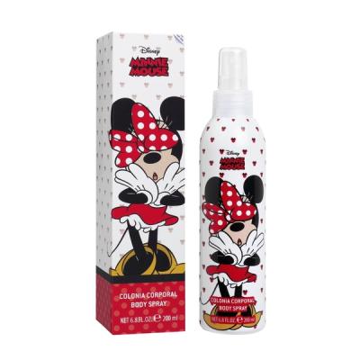 Disney Minnie Mouse Children Eau de Cologne Natural Perfume Spray, Vegan and Dermatologically tested Body Spray for Kids - Safe Daily Fragrance Gift, 200ml