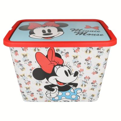 Disney Minnie Mouse Kids Storage Boxes 23L – BPA-Free Plastic – Keeps Kids Rooms Tidy, 39 x 29 x 27 cm (Large)