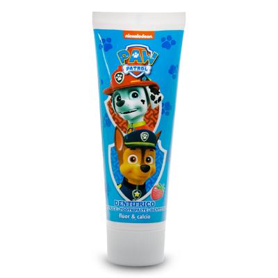 Paw Patrol Kids Toothpaste – Strawberry Flavour, Fluoride & Calcium for Strong Teeth & Enamel Protection, Gentle Cleaning, Gluten-Free & Sugar-Free, Safe for Ages 3+, 75ml