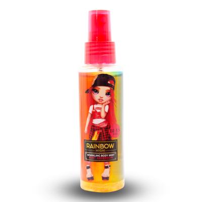Rainbow High Ruby Anderson Sparkling Body Mist for Girls - Tropical Strawberry Scent with Shimmering Particles and Brightening Effect - Fun Fruity Perfume Spray for Kids and Adults, 100ml