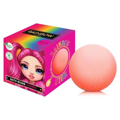 Rainbow High Cherry Flavoured Kids Bath Bomb | Vegan & 100% Natural - 165 grams