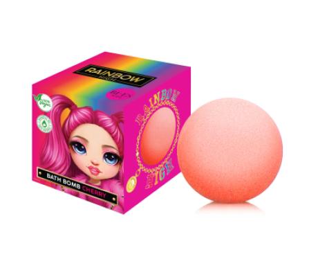 Rainbow High Cherry Flavoured Kids Bath Bomb | Vegan & 100% Natural - 165 grams